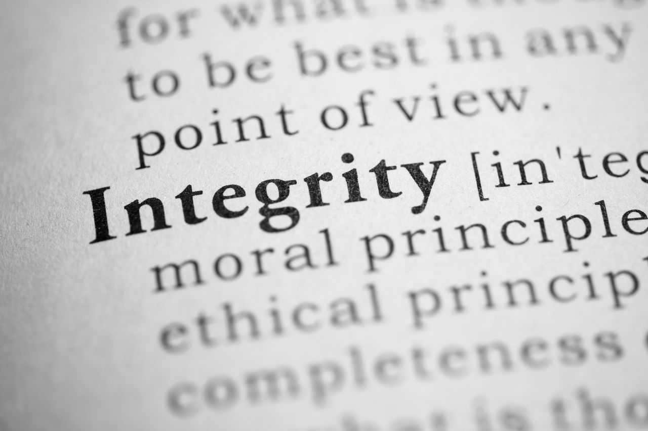 Fake Dictionary, Dictionary definition of the word Integrity.